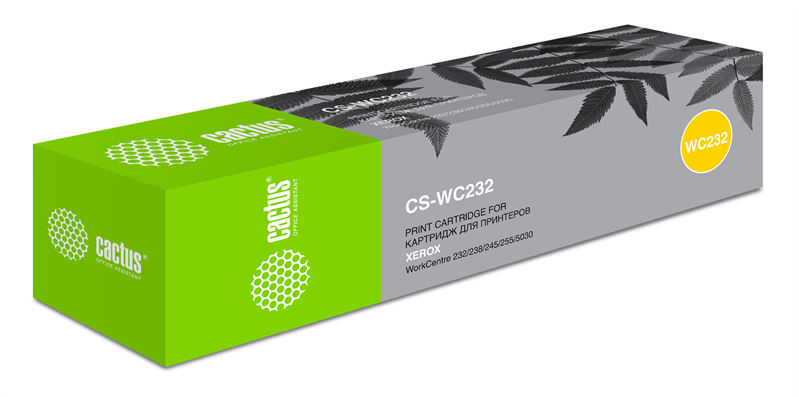 Cactus CS-WC232 006R01046 черный (32000стр.) для Xerox WC 232/238/245/255/5030