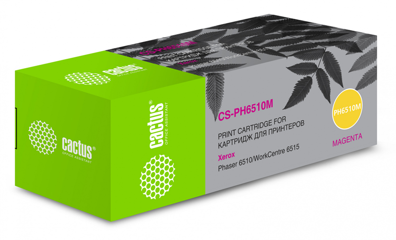 Cactus CS-PH6510M 106R03486 пурпурный (2400стр.) для Xerox Phaser 6510DN/WC 6515DN
