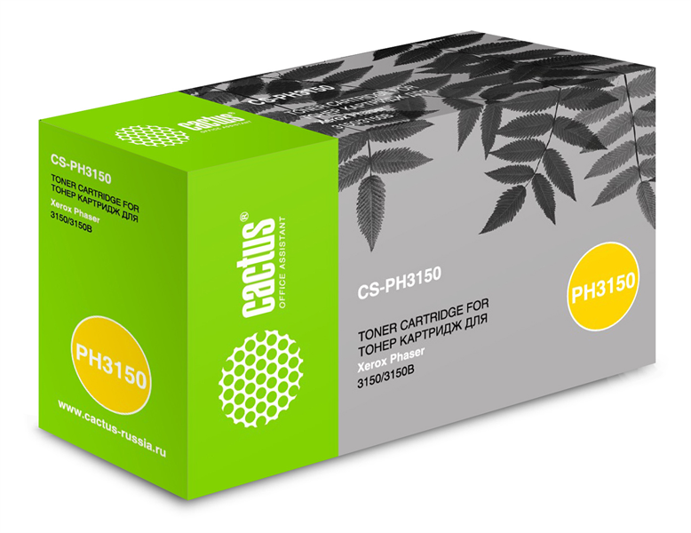 Cactus CS-PH3150 109R00747 черный (5000стр.) для Xerox Phaser 3150/3150b/3150n/3151