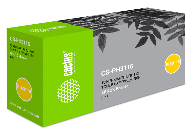 Cactus CS-PH3116 109R00748 черный (3000стр.) для Xerox Phaser 3116