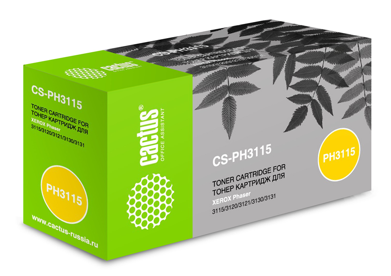 Cactus CS-PH3115 109R00725 черный (3000стр.) для Xerox Ph3115/3120/3121/3130/3131/3132