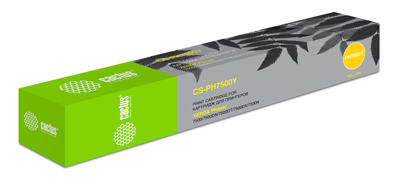 Cactus CS-PH7500Y 106R01445 желтый (17800стр.) для Xerox Phaser 7500