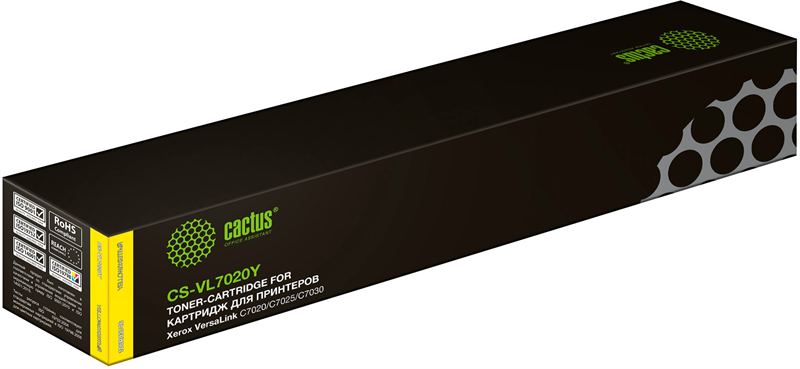 Cactus CS-VL7020Y 106R03746 желтый (16500стр.) для Xerox VersaLink C7020/C7025/C7030