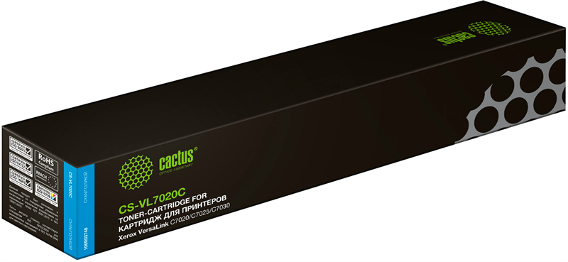 Cactus CS-VL7020C 106R03748 голубой (16500стр.) для Xerox VersaLink C7020/C7025/C7030