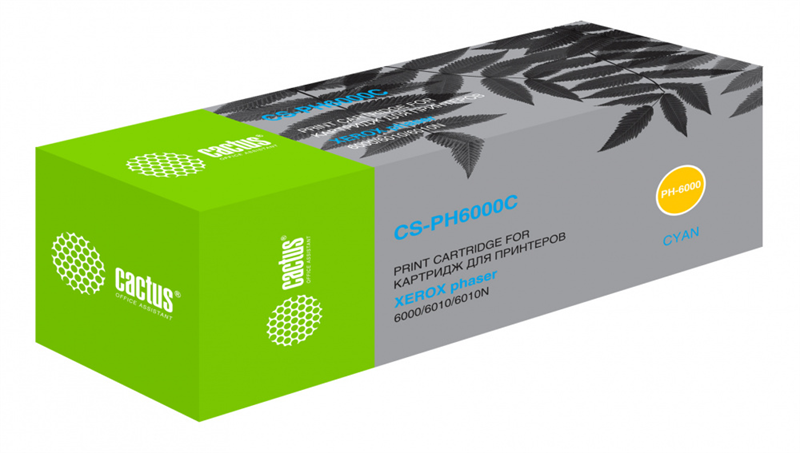 Cactus CS-PH6000C 106R01631 голубой (1000стр.) для Xerox Phaser 6000/6010