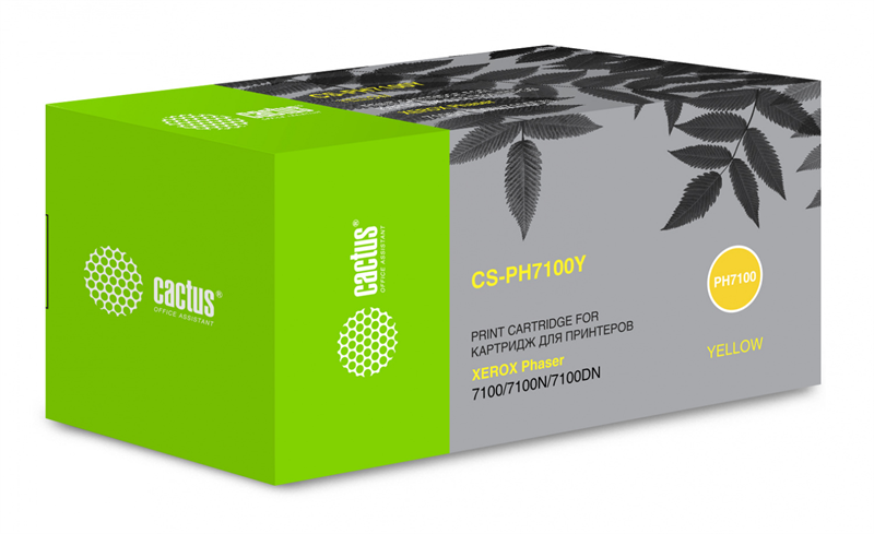 Cactus CS-PH7100Y 106R02608 желтый (4500стр.) для Xerox Phaser 7100/7100N/7100DN