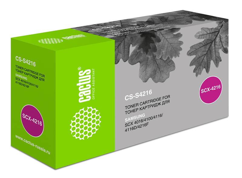 Cactus CS-S4216 SCX-4216D3 черный (3000стр.) для Samsung SCX-4016/4116/4216/4216F/SF-560/565/565P/750/755/755P