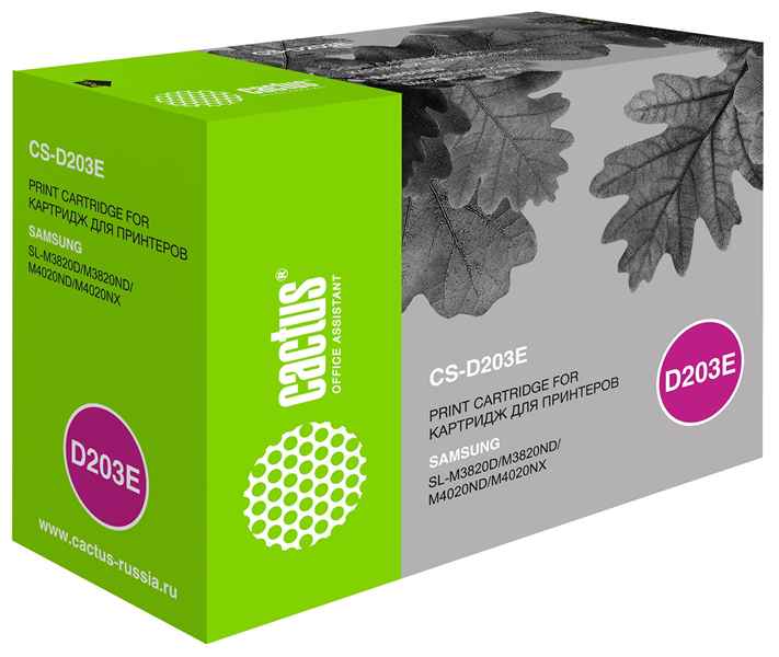 Cactus CS-D203L MLT-D203L черный (5000стр.) для Samsung SL-M3820D/M3820ND/M4020ND/M4020NX