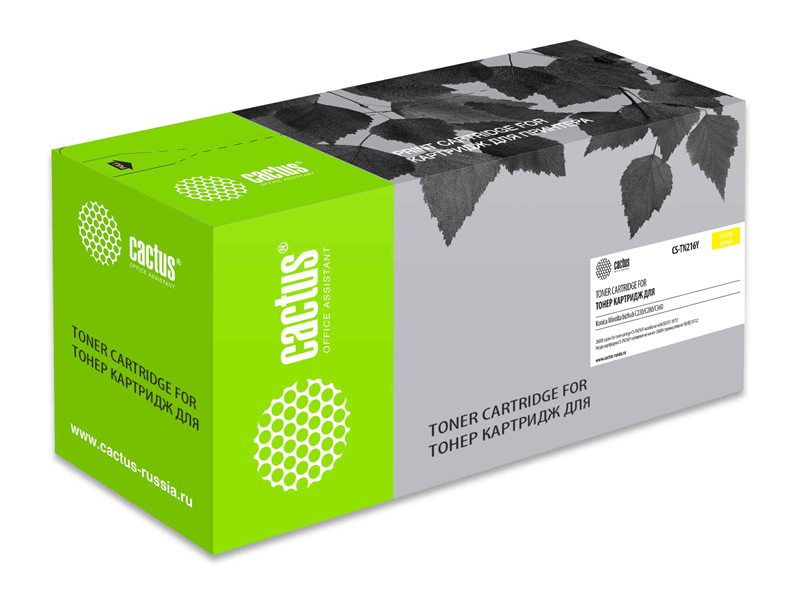 Cactus CS-TN216Y TN-216Y желтый (26000стр.) для Konica Minolta bizhub C220/C280/C360