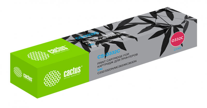 Cactus 46508735 CS-O332C 46508735 голубой (3000стр.) для Oki C332/MC363