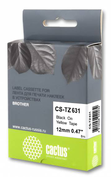 Cactus CS-TZ631 TZe-631 черный для Brother 1010/1260VP/1830VP/9700PC