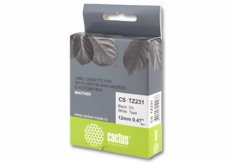 Cactus CS-TZ231 TZe-231 черный для Brother 1010/1280/1280VP/2700VP