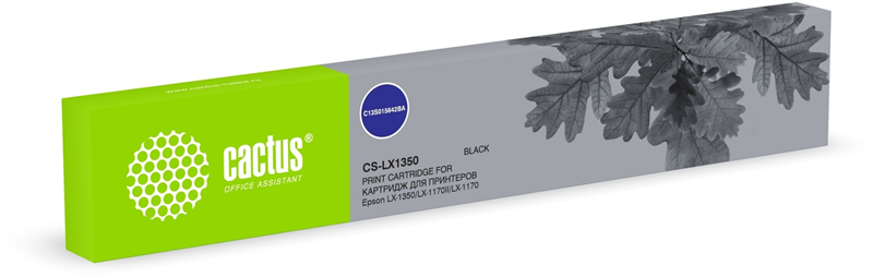 Cactus CS-LX1350 C13S015642BA 12.7x16 черный для Epson LX-1350/LX-1170II/LX-1170