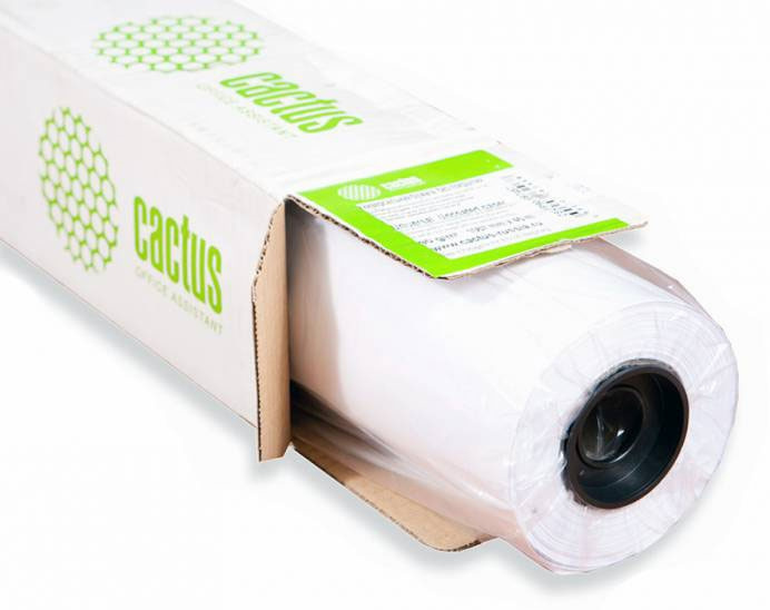 Cactus CS-LFP80-1067457 42"(A0+) 1067мм-45.7м/80г/м2/белый CIE171% для струйной печати втулка:50.8мм (2")