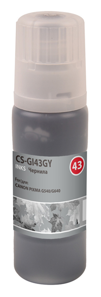 Cactus CS-GI43GY GI-43 серый60мл для Canon Pixma G640/G540