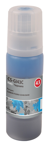 Cactus CS-GI43C GI-43 голубой60мл для Canon Pixma G640/G540