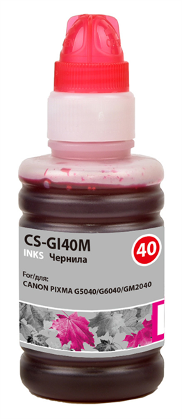 Cactus CS-GI40M GI-40 пурпурный 70мл для Canon Pixma G5040/G6040/GM2040