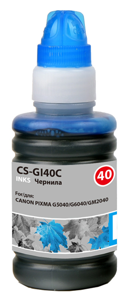 Cactus CS-GI40C GI-40 голубой 70мл для Canon Pixma G5040/G6040/GM2040