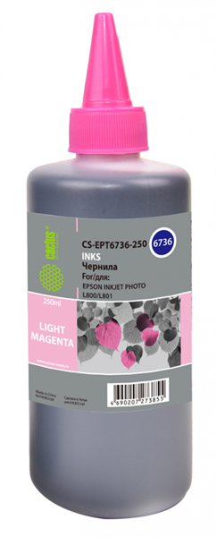 Cactus CS-EPT6736-250 T6736 светло-пурпурный 250мл для Epson L800/L810/L850/L1800
