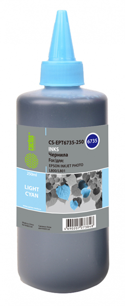 Cactus CS-EPT6735-250 T6735 светло-голубой 250мл для Epson L800/L810/L850/L1800