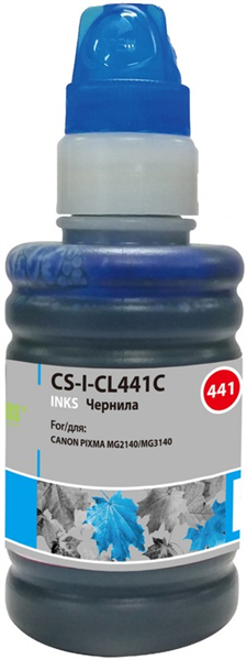 Cactus CS-I-CL441C голубой 100мл для Canon Pixma MG2140/MG3140