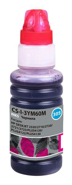 Cactus CS-I-3YM60M №305 пурпурный 100мл для HP DeskJet 2710/2120/2721/2722/2723