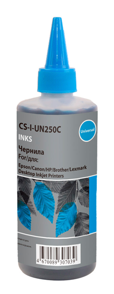 Cactus CS-I-Un250C голубой 250мл для Epson/Canon/HP/Brother Ecotank