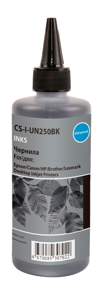 Cactus CS-I-Un250BK черный 250мл для Epson/Canon/HP/Brother Ecotank