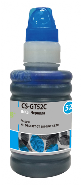 Cactus CS-GT52C M0H54AE голубой 100мл для HP DeskJet GT 5810/5820/5812/5822