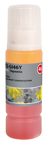 Cactus CS-GI46Y желтый пигментный135мл для Canon MAXIFY GX6040/GX7040
