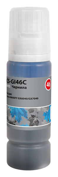 Cactus CS-GI46C голубой пигментный135мл для Canon MAXIFY GX6040/GX7040