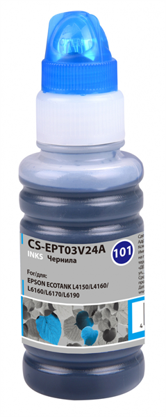 Cactus CS-EPT03V24A 101C голубой 70мл для Epson L4150/L4160/L6160/L6170